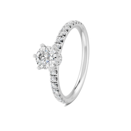 18 K White Gold