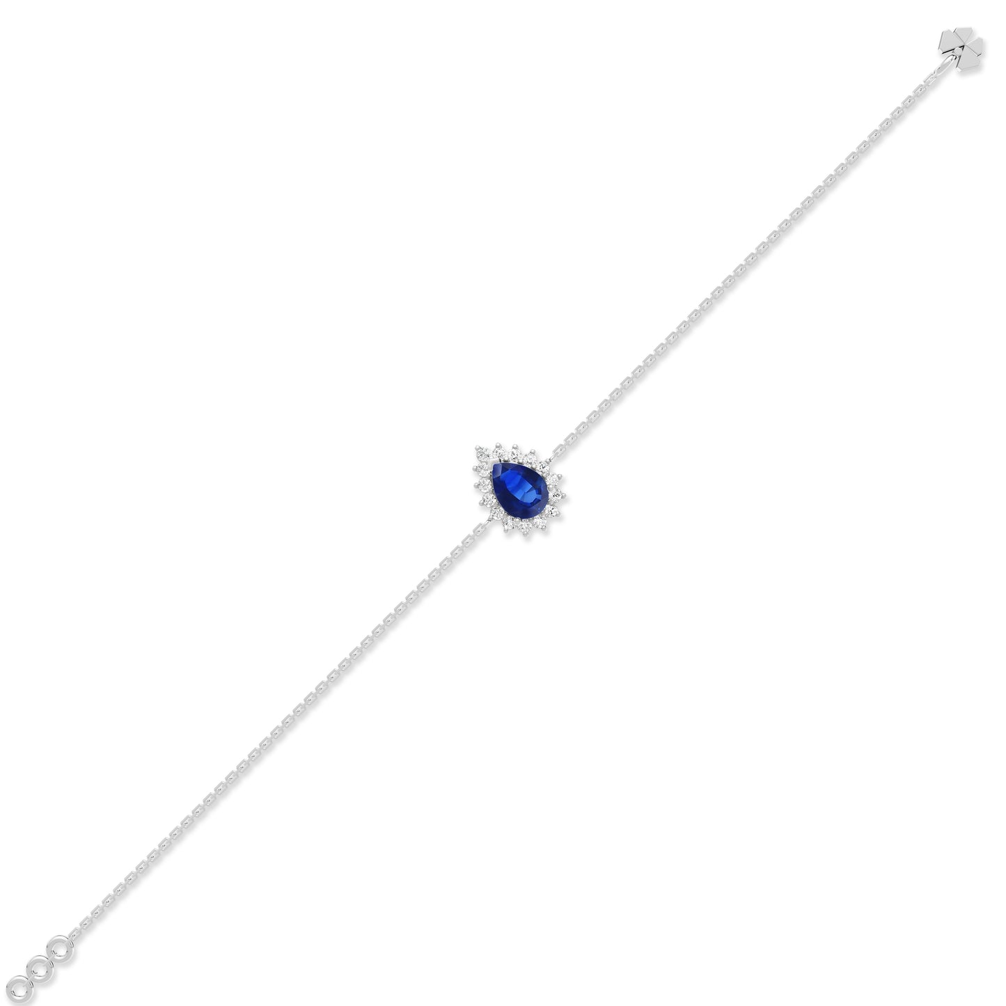 18 K White Gold Sapphire