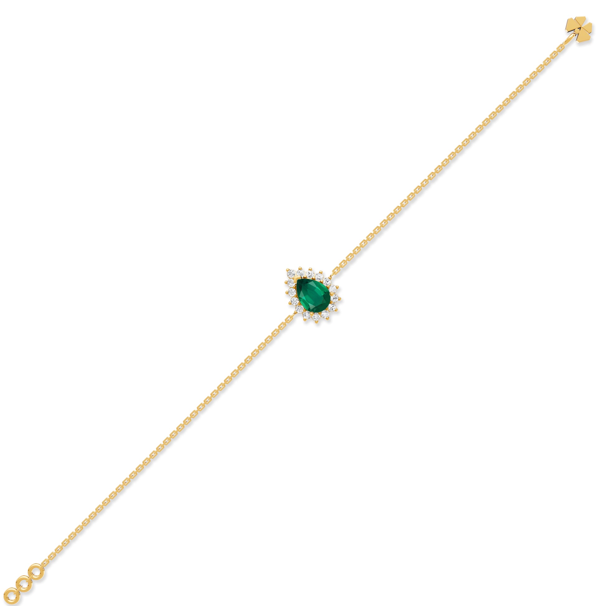 18 K Yellow Gold Emerald