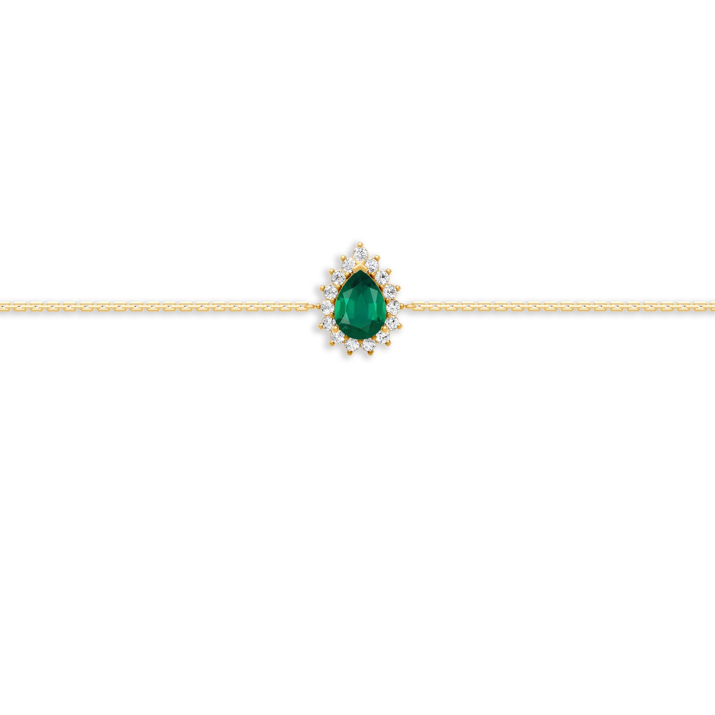 18 K Yellow Gold Emerald