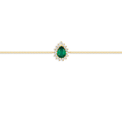 18 K Yellow Gold Emerald