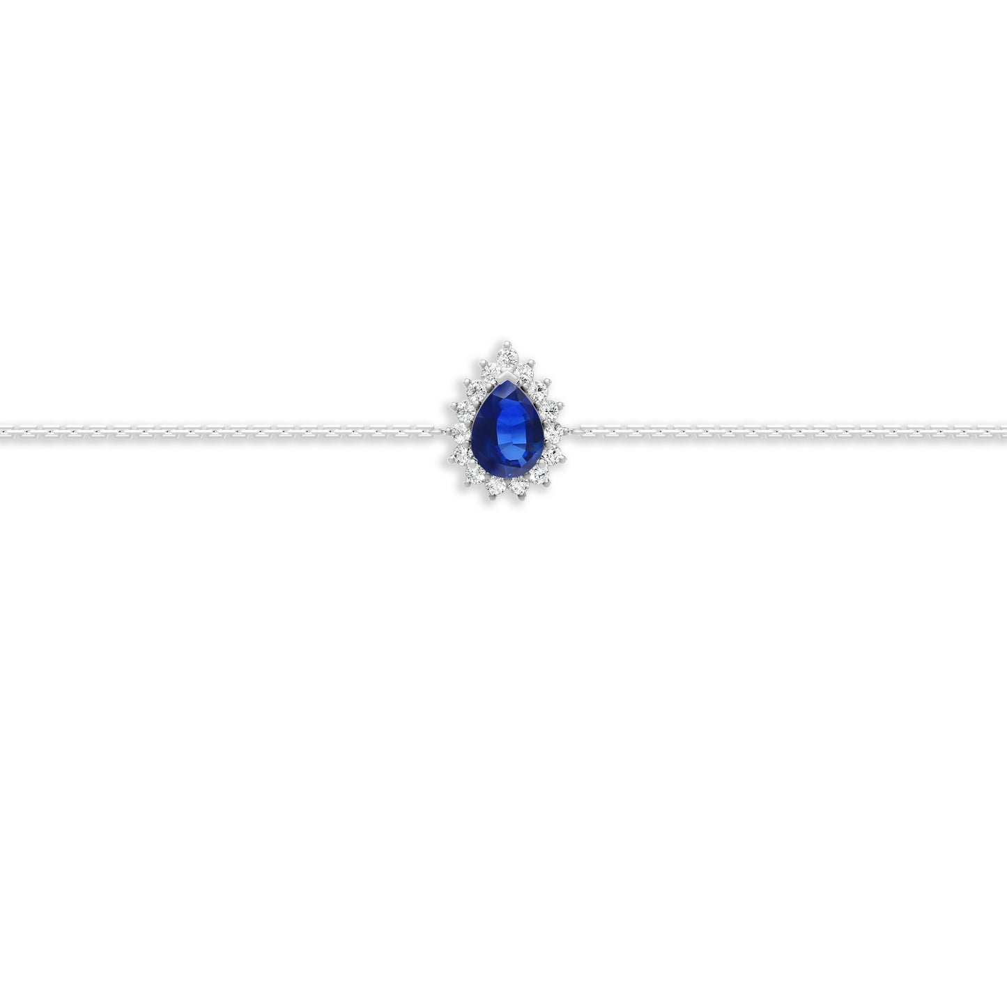 18 K White Gold Sapphire