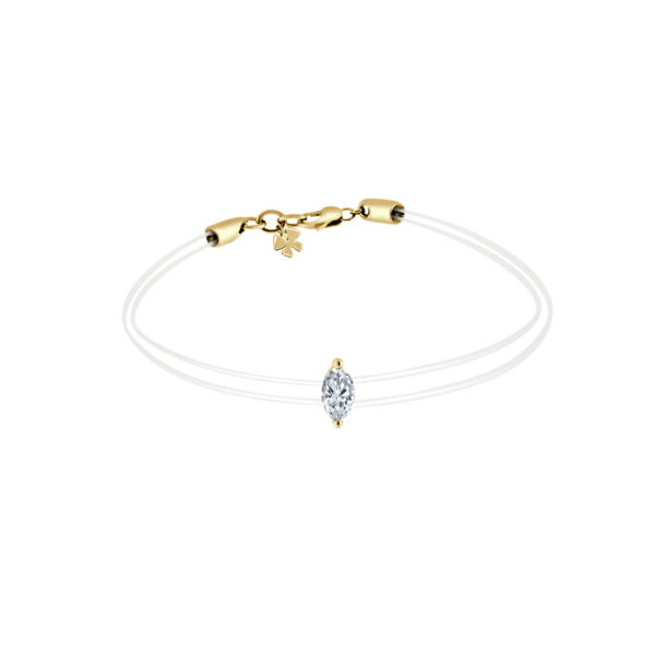 Marquise Solitaire Bracelet in 18 K Rose Gold
