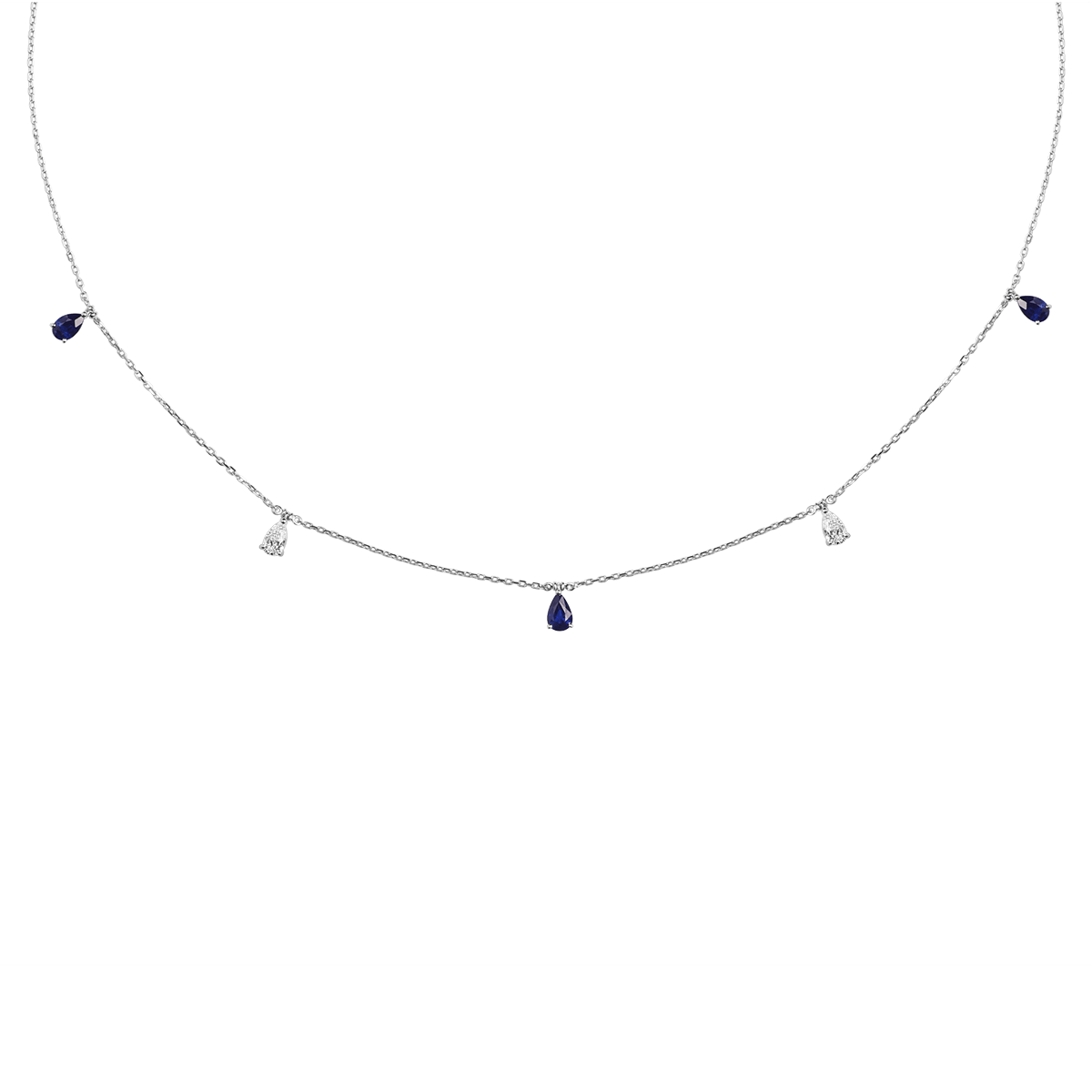 Drop Sapphire & Diamond HV WG From Chokers Collection