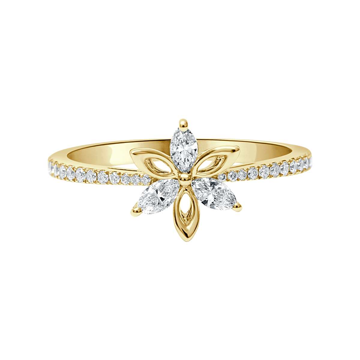 Ava© Five Marquise Diamond Ring