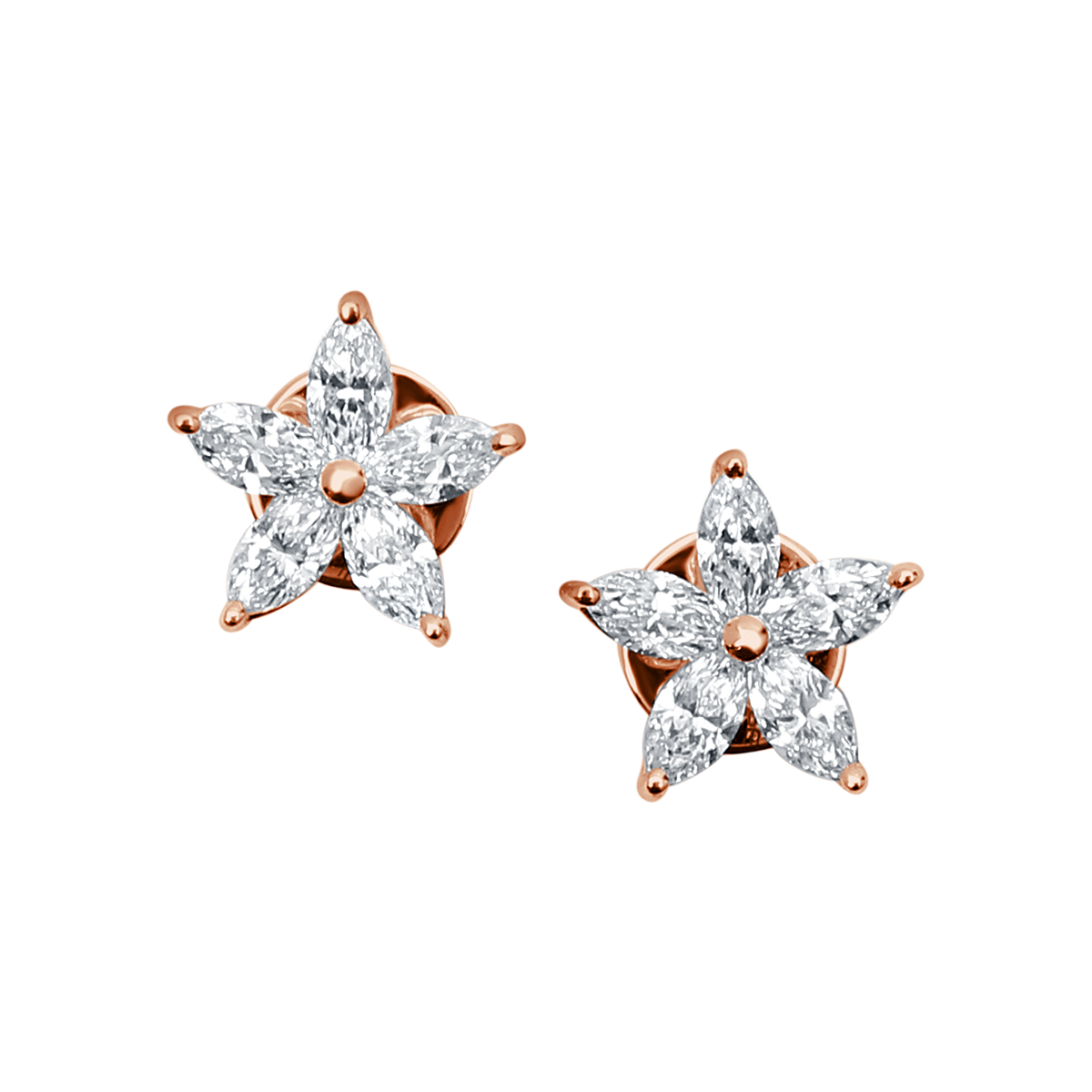 Five Marquise Diamond Earring From Ava Collection
