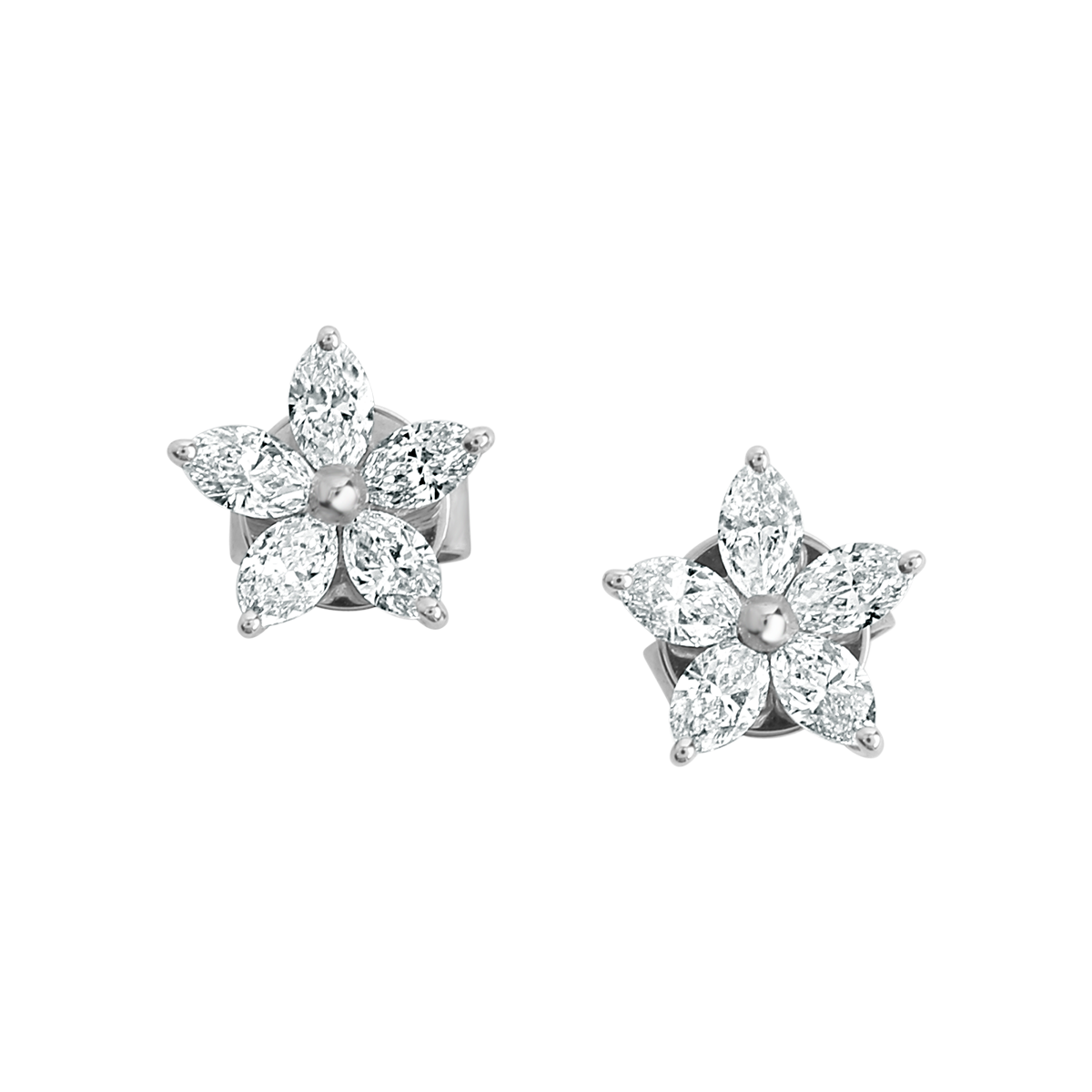 Five Marquise Diamond Earring From Ava Collection