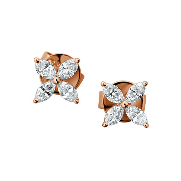 Four Marquise Diamond Earring From Ava Collection