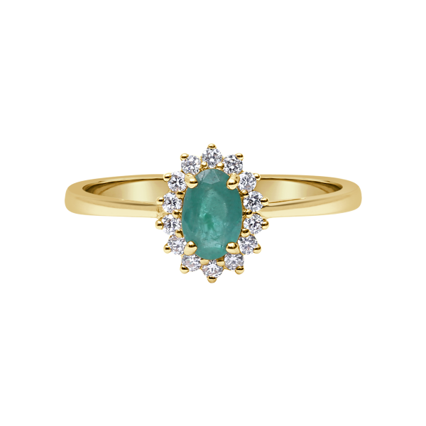 Oval Gemstone Diana Ring From Precious Collection