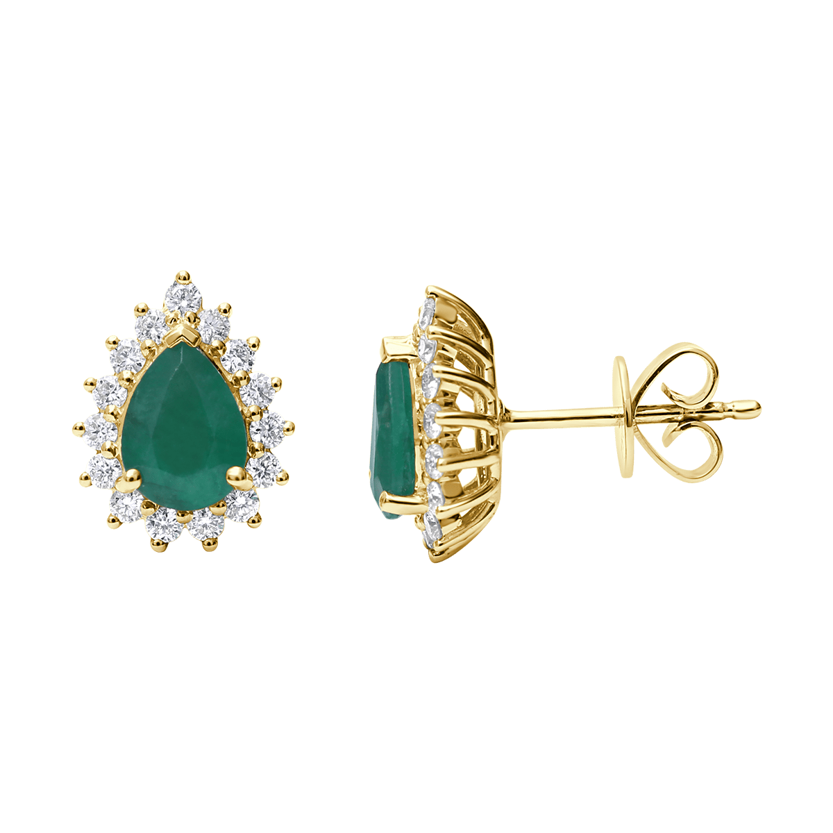 Pear Gemstone Diana Earring From Precious Collection