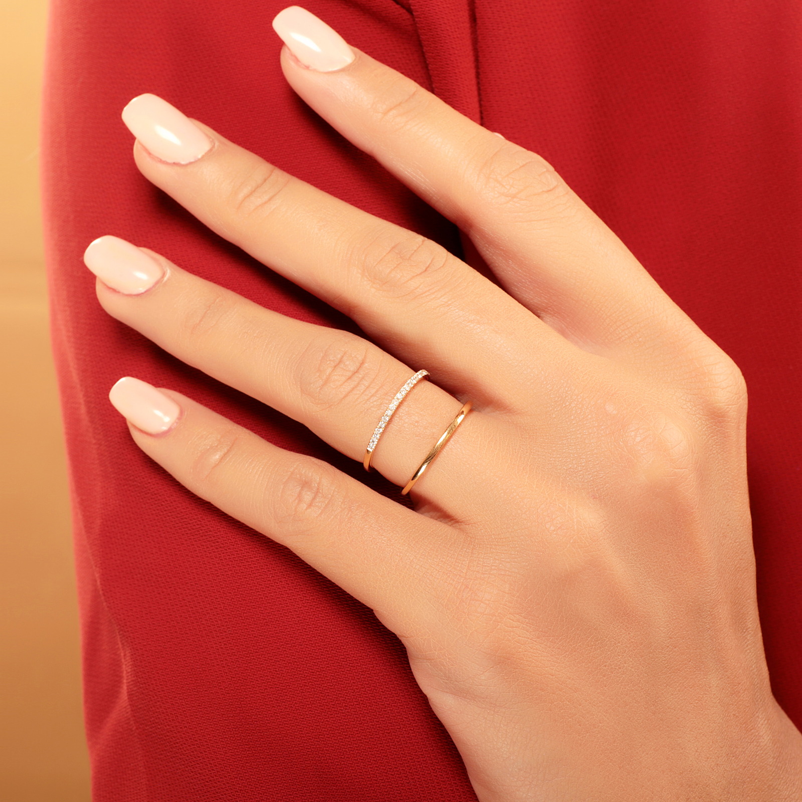 Classic Diamond Ring In 18 K Yellow Gold From Gap Collection