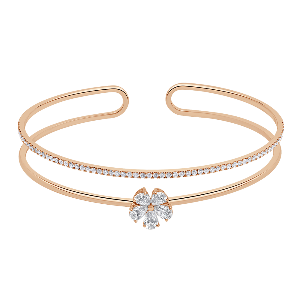 Floral Diamond Bangle - Gap Collection