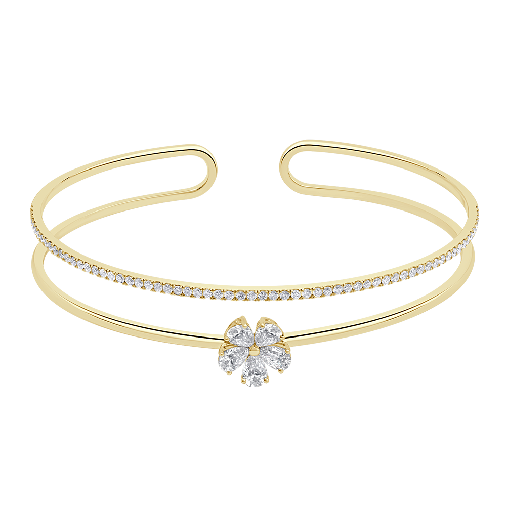 Floral Diamond Bangle - Gap Collection