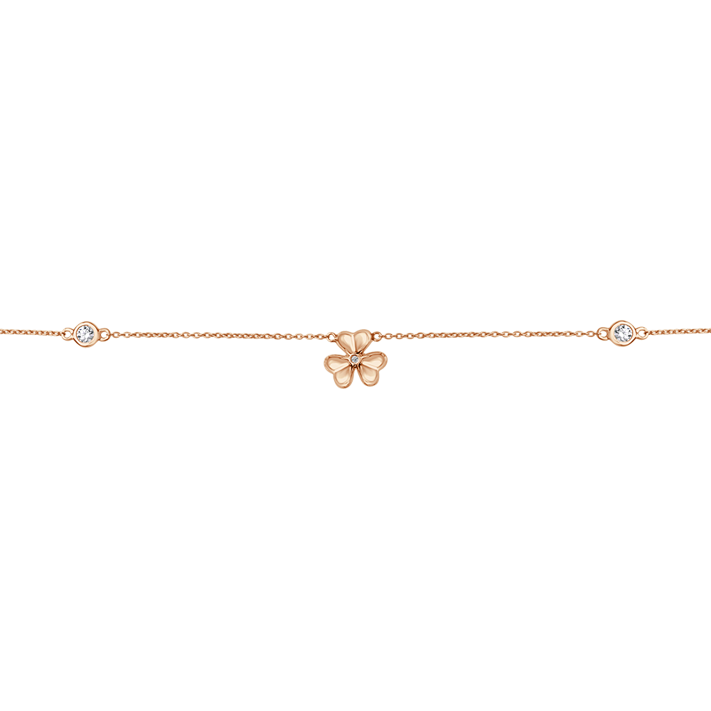 Chevelle© Triple Floral Diamond Anklet