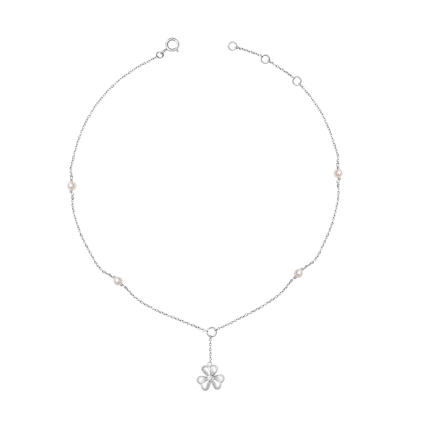 Floral Diamond Anklet - Chevelle Collection