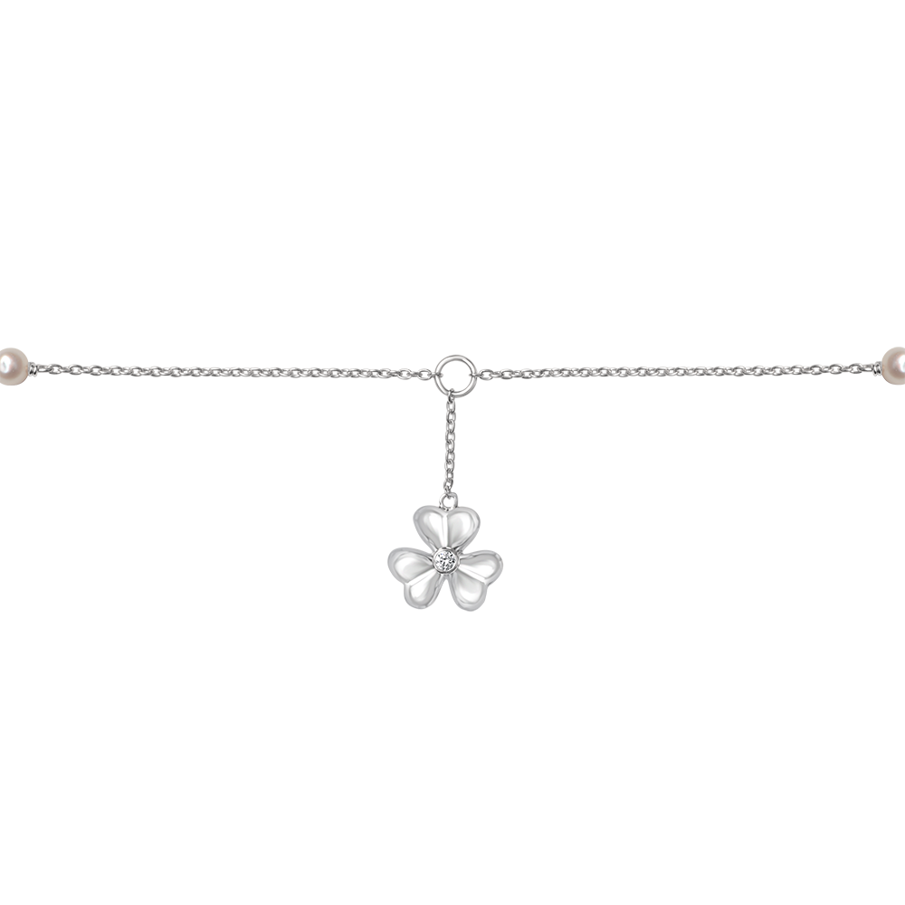 Floral Diamond Anklet - Chevelle Collection