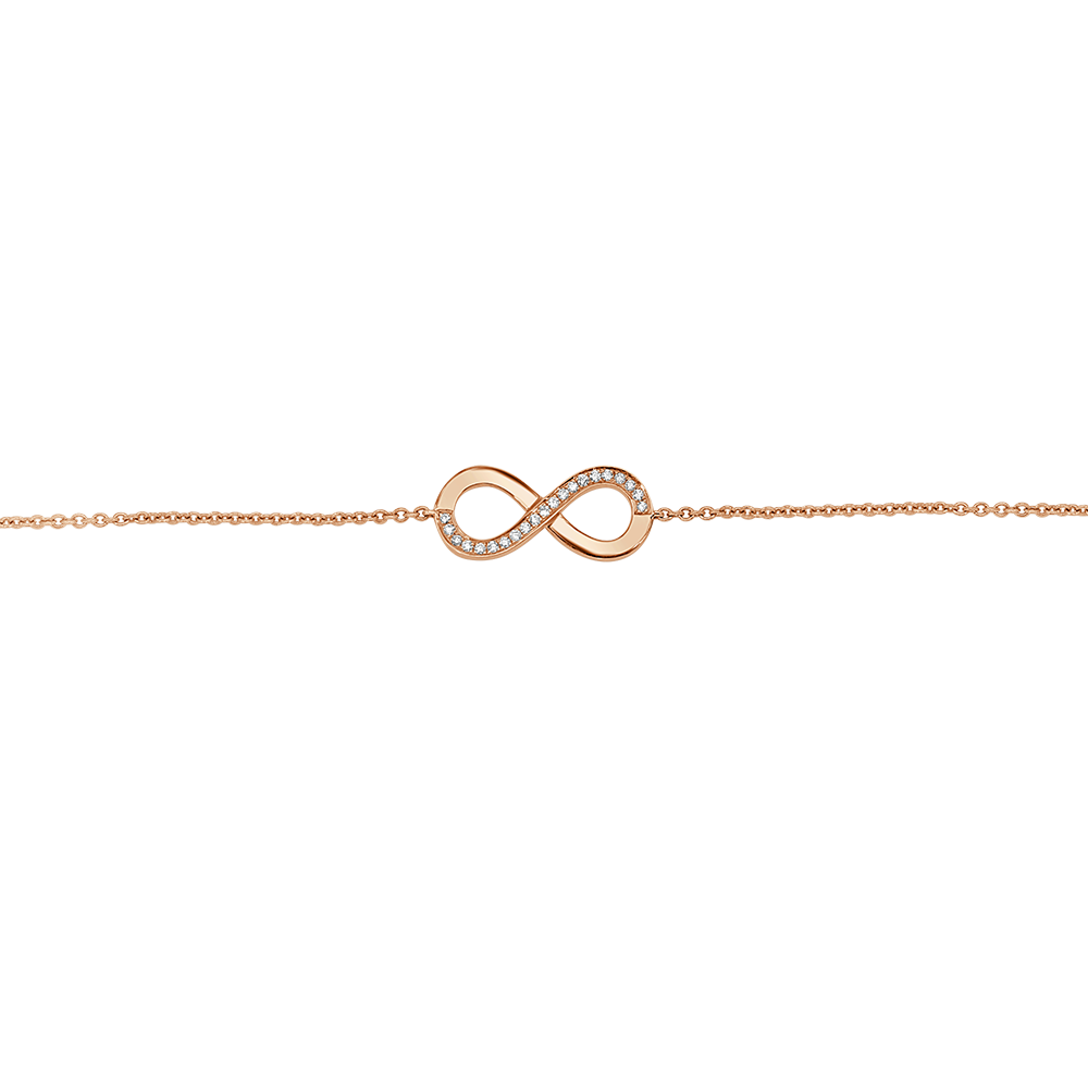 Amour© Infinity Half Diamond Bracelet