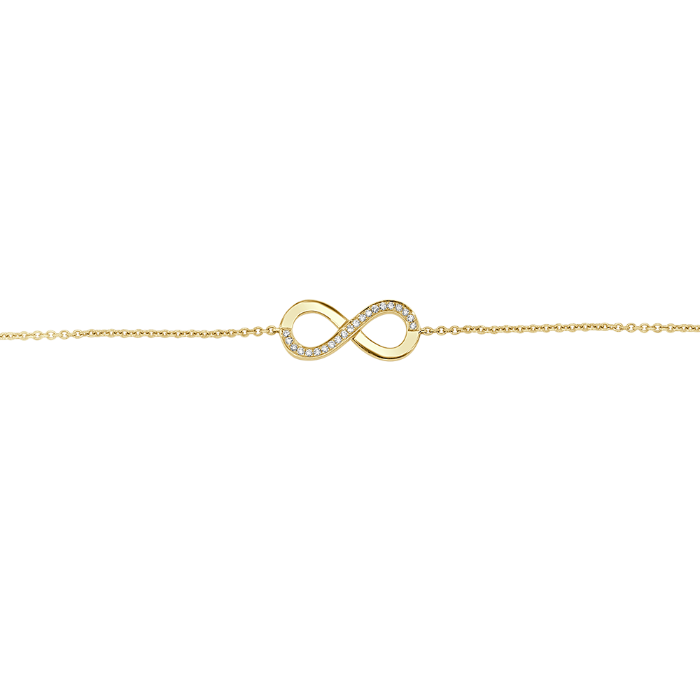 Amour© Infinity Half Diamond Bracelet