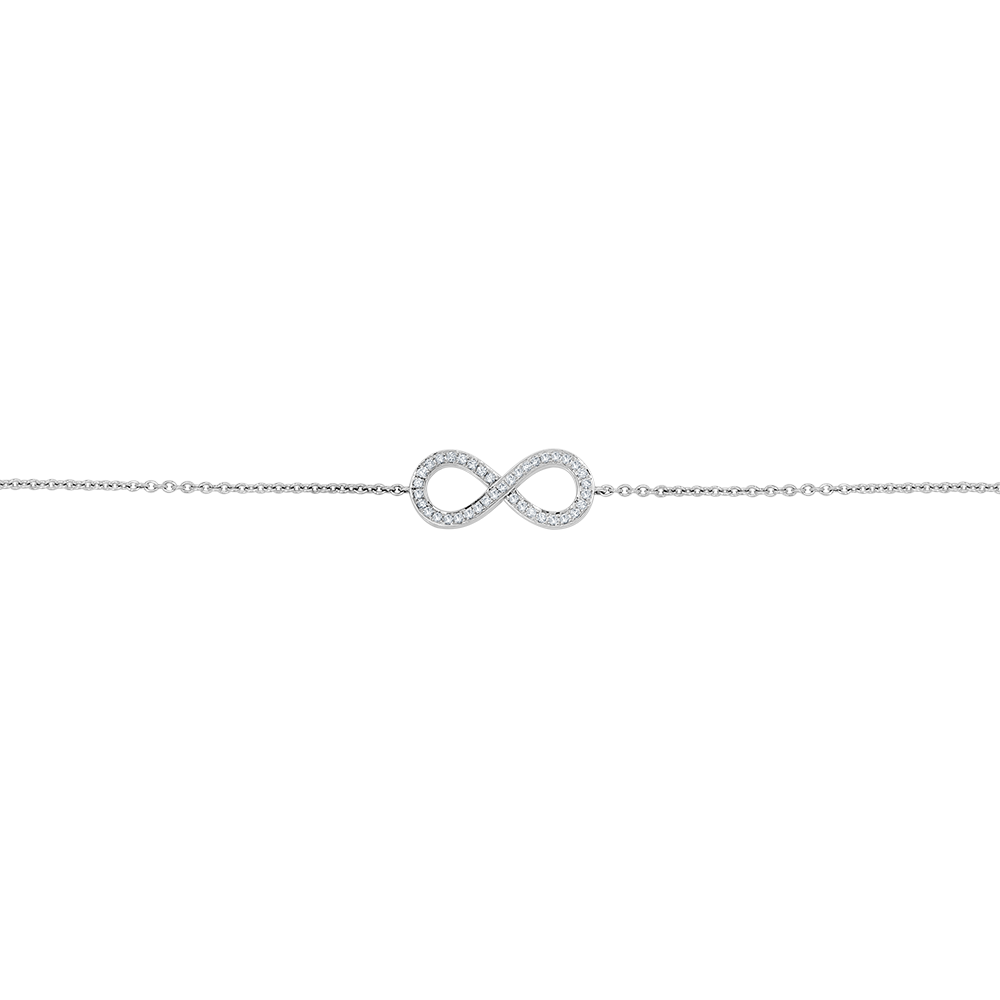 Infinity Diamond Bracelet Model Image of Amour Collection