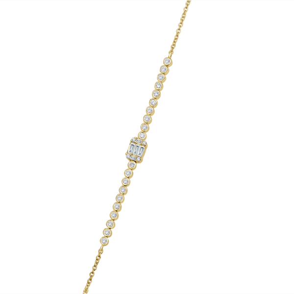 Je© Round Illusion Tiger Diamond Bracelet