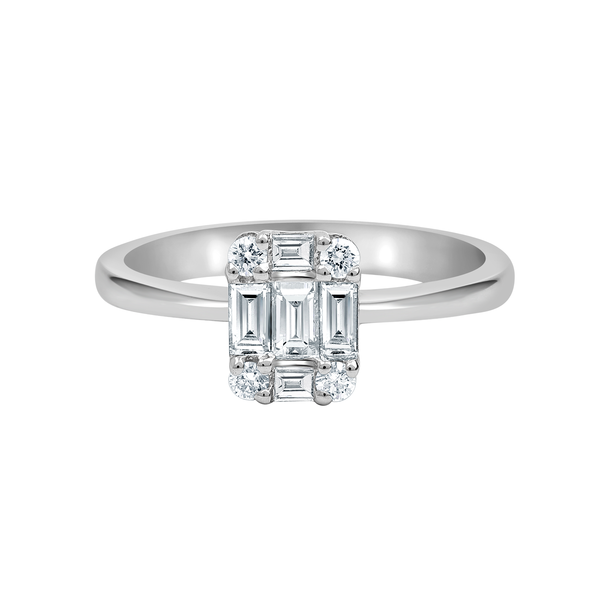 Je© Emerald Illusion Classic Diamond Ring