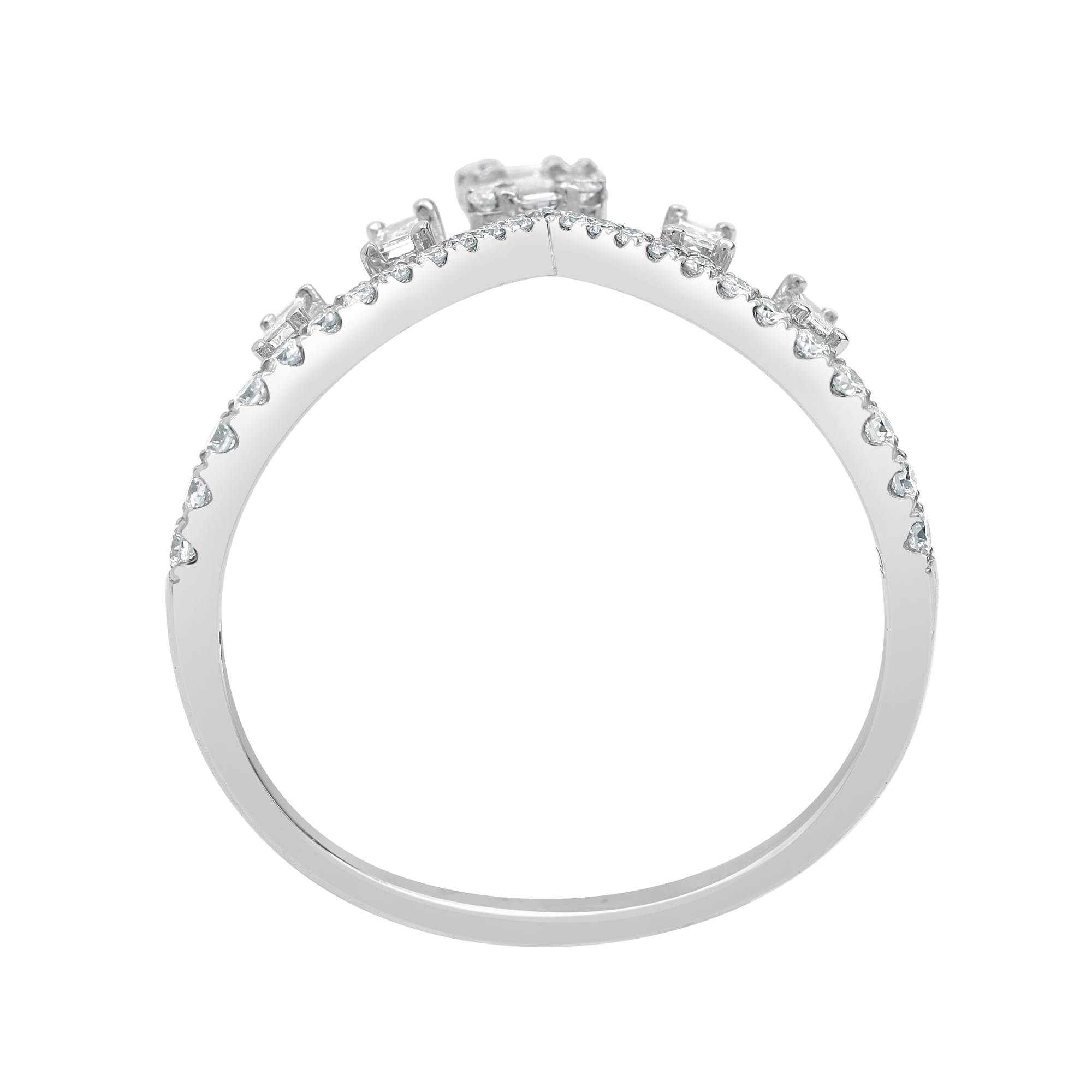 Je© Emerald Illusion Crown Diamond Ring