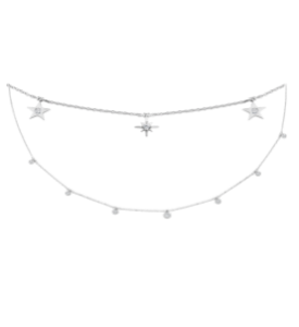 chokers seven star diamond necklace image