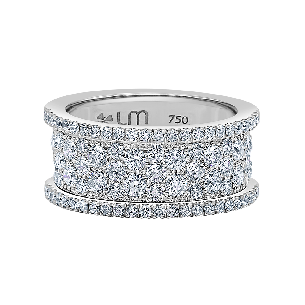 Lumière© Full Diamond ring white gold