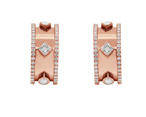 Lumière© Fancy Diamond Hoop Earrings