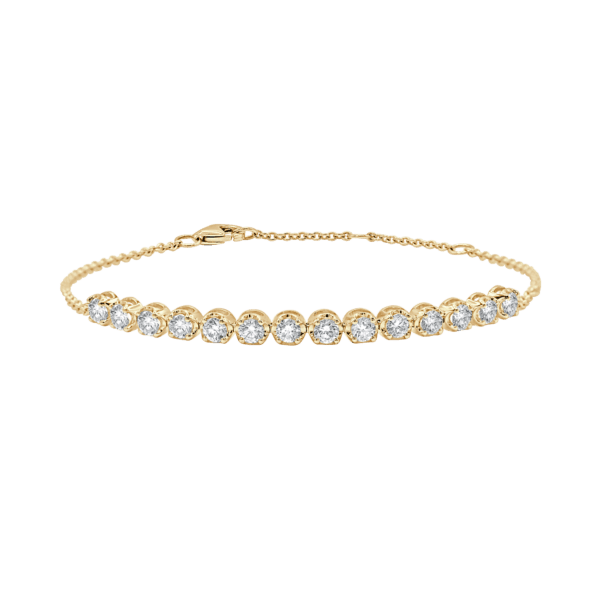 Round Diamond Half Tennis Bracelet (1.25cts)