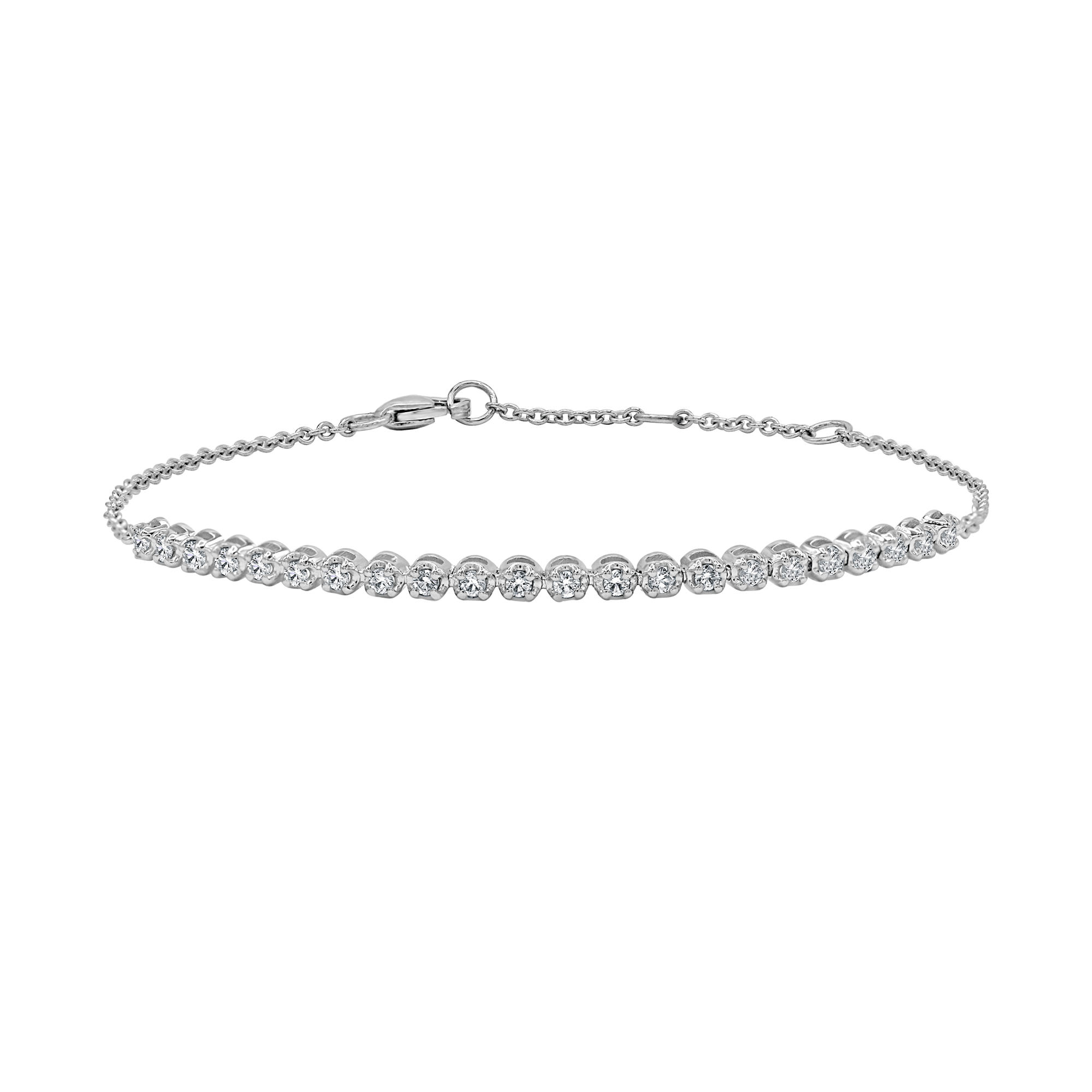 Round Diamond Half Tennis Bracelet (0.35cts)