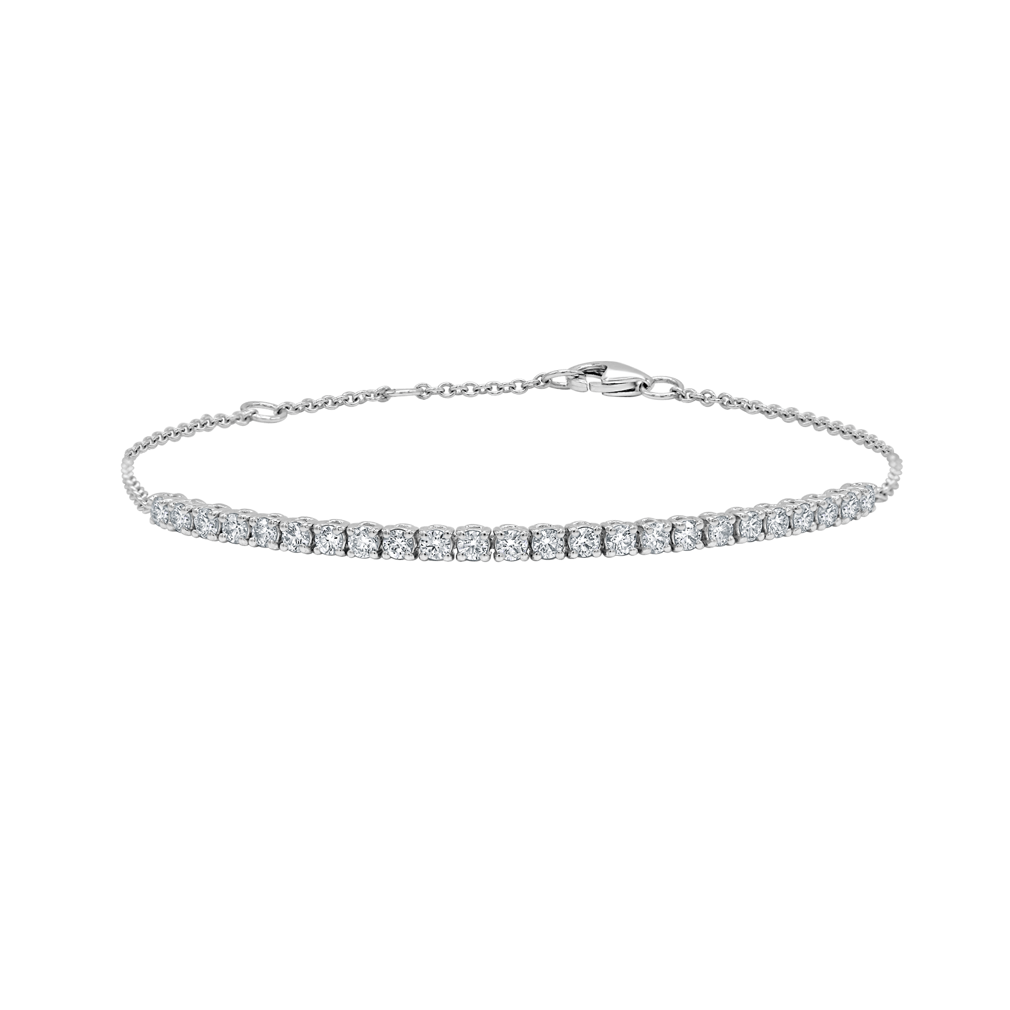 Round Diamond Half Tennis Bracelet (0.82cts)