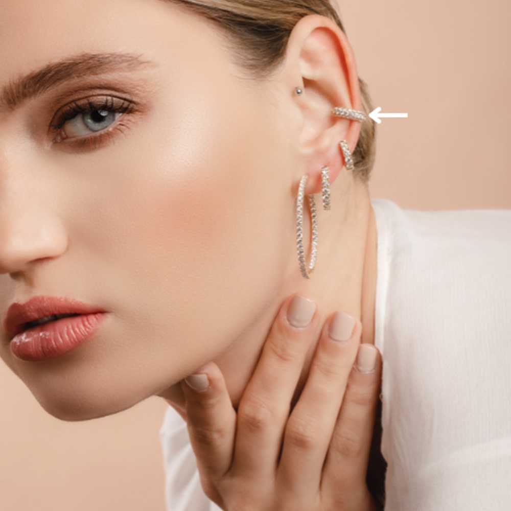 Pavé Diamond Huggie Earrings (Small)