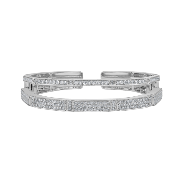 LUNA© Full Diamond Octagon Bracelet (Double line)