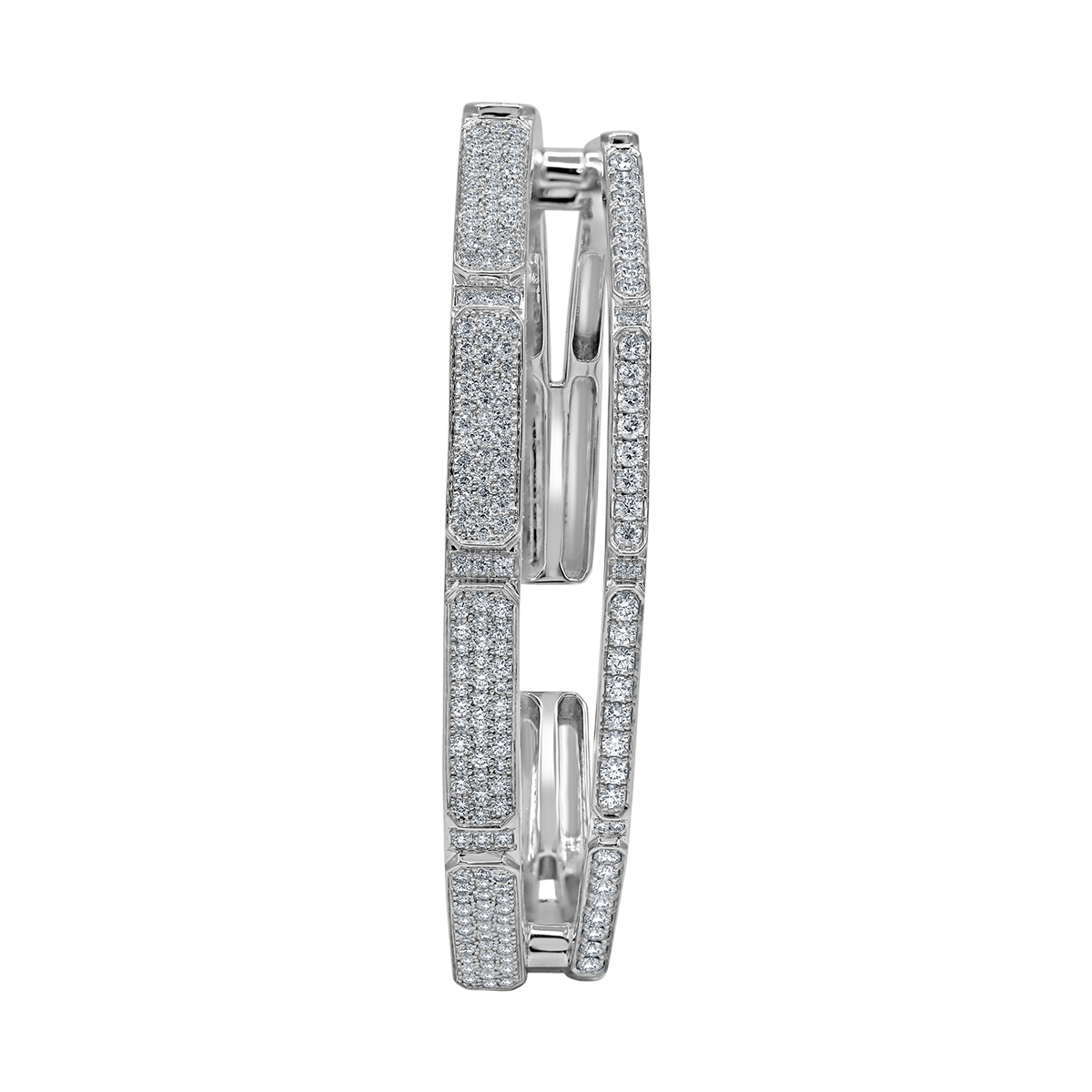 LUNA© Full Diamond Octagon Bracelet (Double line)