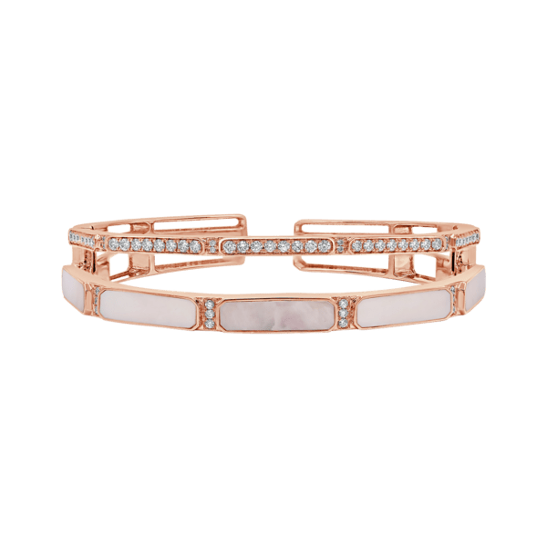 LUNA© MOP and Diamond Octagon Bracelet
